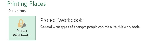 Excel Protect Workbook